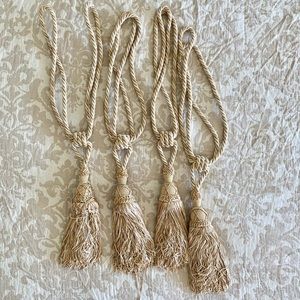 Set of Four Drapery Tie Backs